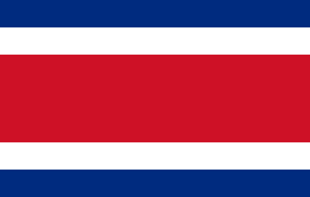 Costa Rica Flag Illustration